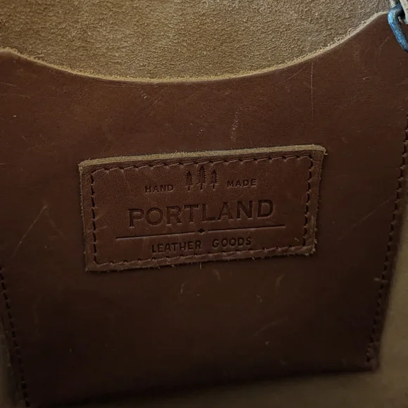 Portland Leather Crossbody Bag, Wallet, Cosmetic Bag Set (Color-Honey)